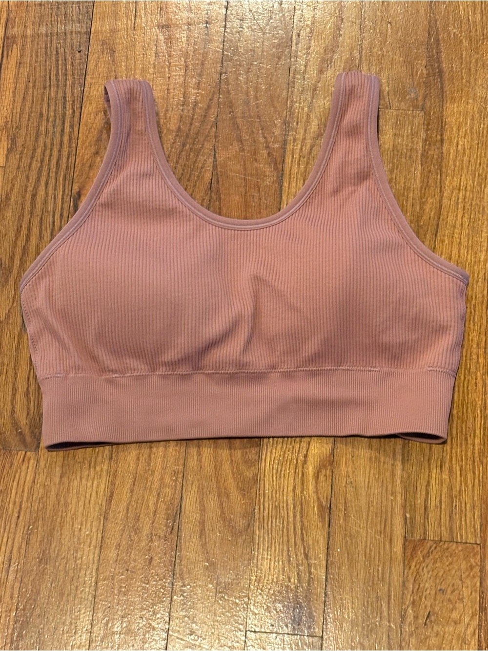 aerie Ribbed Scoop sports bra - Mauve Pink xxl